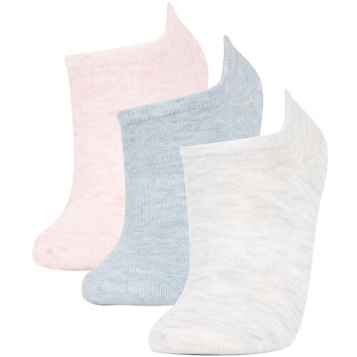 Defacto Woman's 3-Piece Cotton Sneaker Socks Slike