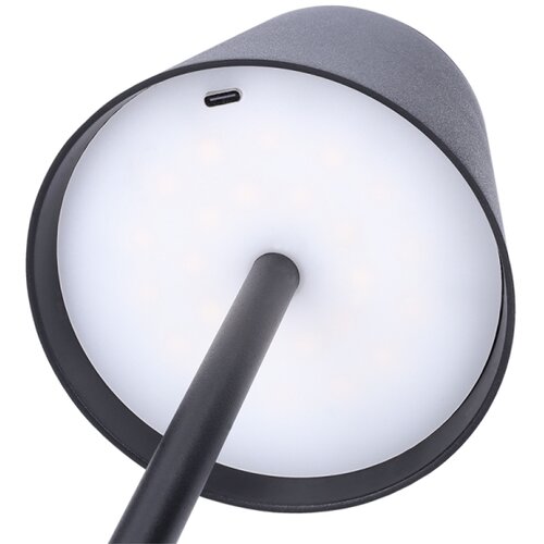 Solight WO69-B - LUCCA LED stona lampa, prigu&amp;scaron;iva na dodir, punjiva LED/3,7V 2000 mAh, crna Slike
