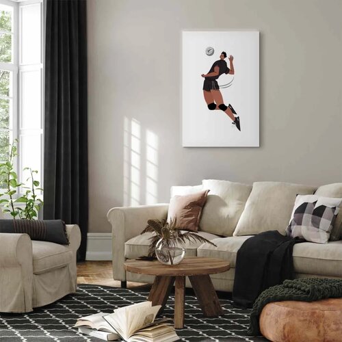  Slika - Volleyball Player on a White Background - Illustration 20x30 Na talijanskom platnu Cene