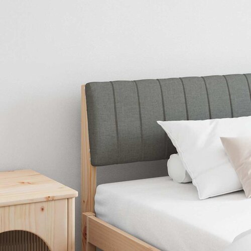 vidaXL Tapecirani uzglavlje Tamno siva 200 cm Čvrsto borovo drvo Cene