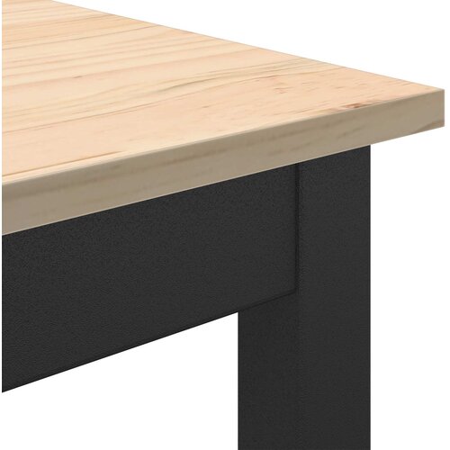  Stol za bar Prirodna 200 x 100 x 105 cm Čvrsto borovo drvo Slike