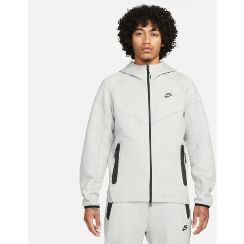 Nike m nk tch flc fz wr hoodie, muški duks, siva FB7921 Cene