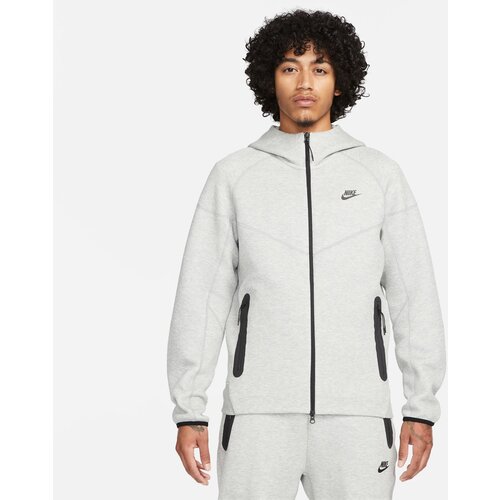 Nike m nk tch flc fz wr hoodie, muški duks, siva FB7921 Slike