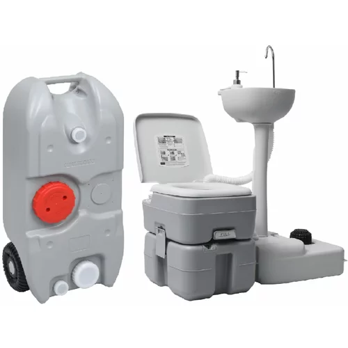  Set prijenosnog toaleta za kampiranje i stalka za pranje ruku