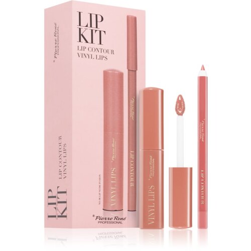 Pierre René Professional Lip Kit darilni set za ustnice 06 Nude Fusion 2 kos Cene