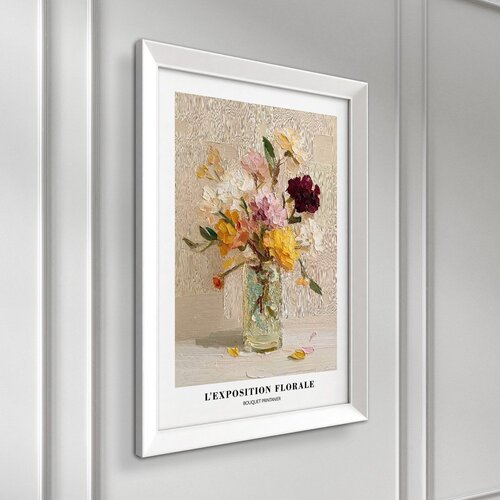 Styler Tiskana slika z okvirjem 56x75 cm Sunny Bouquet &amp;ndash; Slike