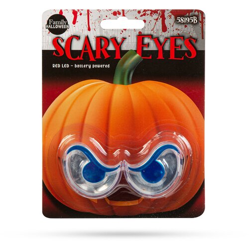 Family Halloween stra&scaron;ljiv par oči za noč čarovnic - rdeča LED - na baterije, (5000183854) Cene