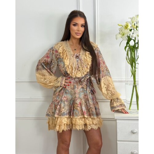  Ženska bež haljina Beige Romance Slike