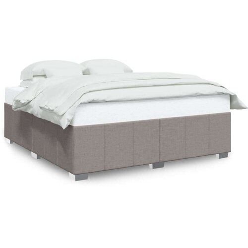 VidaXL okvir za krevet bez madraca smeđesivi 200x200 cm od tkanine Slike