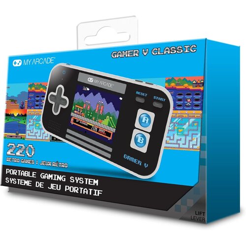 My Arcade Gamer V Classic prenosna igralna konzola v črno-modri barvi Slike