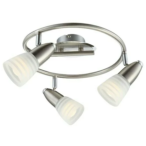 Globo Caleb LED zidna i stropna svjetiljka (12 W, Krom, Opal, Topla bijela, 3 Kom.)