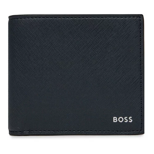 Boss Velika moška denarnica 50485599 Mornarsko modra