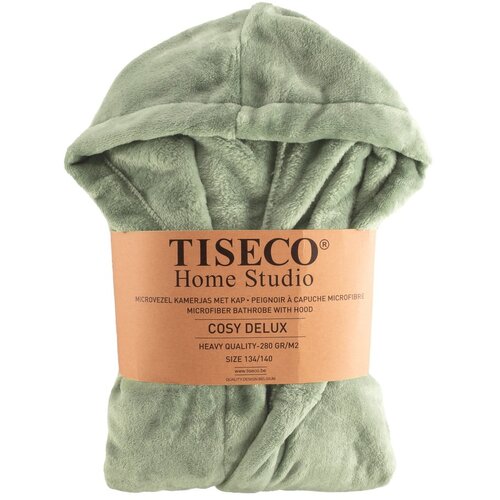 Tiseco Home Studio Zeleni dječji ogrtač od mikropli&amp;scaron;a 134-140 Delux &amp;ndash; Slike