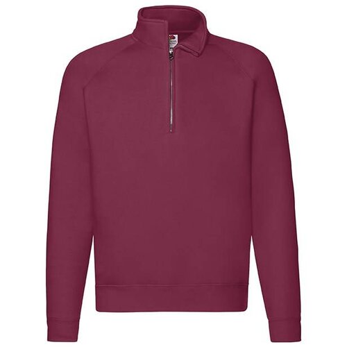 Fruit Of The Loom Burgundy men's sweatshirt Zip Neck Sweat Cijene