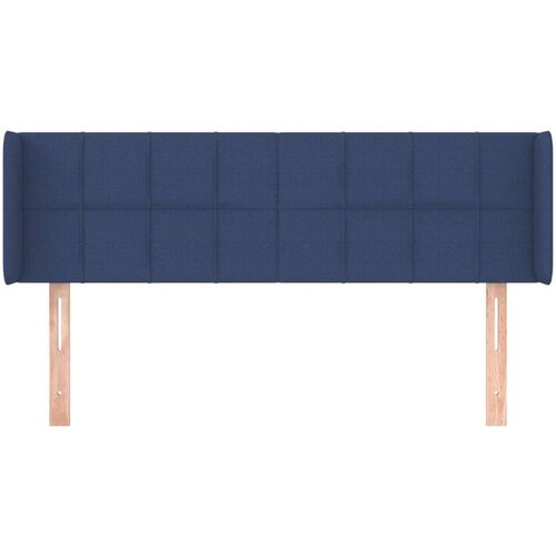  Uzglavlje s u&amp;scaron;ima plavi 147x16x78/88 cm od tkanine Slike