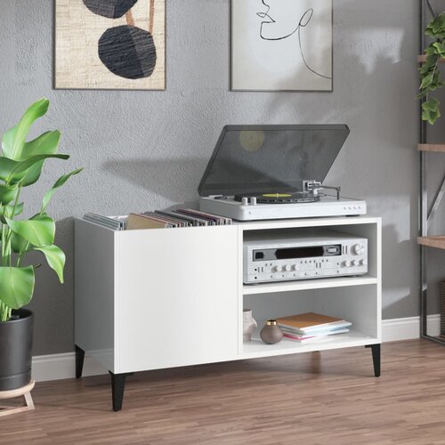 vidaXL Ormarić za ploče sjajni bijeli 84 5x38x48 cm konstruirano drvo Cijene