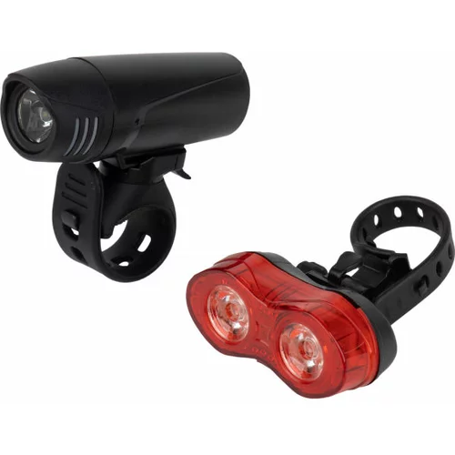 Arcore ASL-3 Set svjetla za bicikl, crna, veličina
