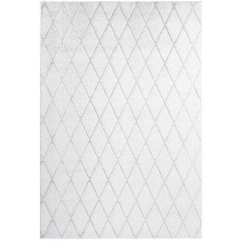 Kayoom PREPROGA Vivica 225 Weiß / Graublau 160/230 cm taftano siva, bela Cene