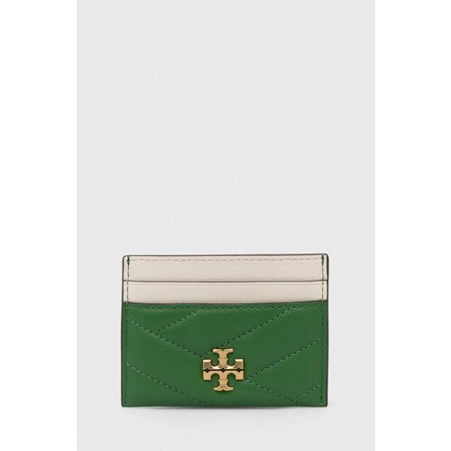Tory Burch Kožni etui za kartice boja: zelena Slike