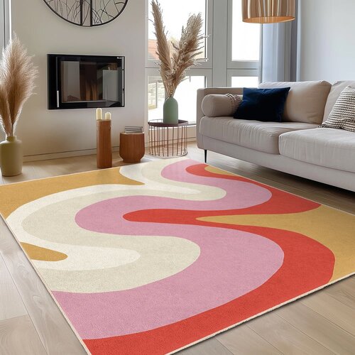 Mila Home Rumena/rožnata pralna preproga 80x150 cm Raspberry Creamsicle &amp;ndash; Slike