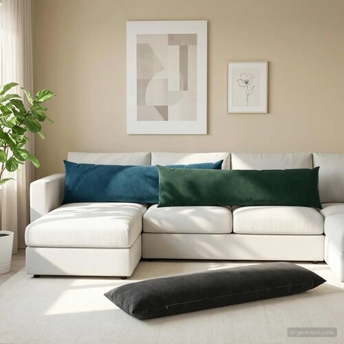  Jastuk s jastukom HEERLEN Tamnozelena 40 x 145 cm Bar&scaron;un - Tamnozelena 40 x 145 cm 1 Cijene