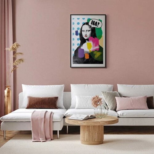  Plakat - Mona Lisa Pop-Art 21x30 Crni okvir s margom Slike