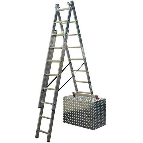 Krause-werk trodelna večnamenska aluminijasta lestev Corda 3x8 stopnic 033383 Slike