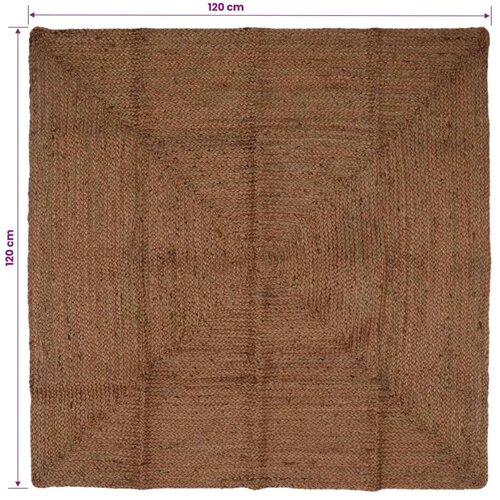  Tepih za područje Siva 120 x 120 cm Juta - 120 x 120 cm Siva Slike