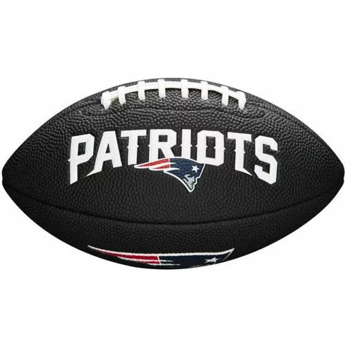 Wilson MINI NFL TEAM SOFT TOUCH FB BL NE Mini lopta za američki nogomet, crna, veličina