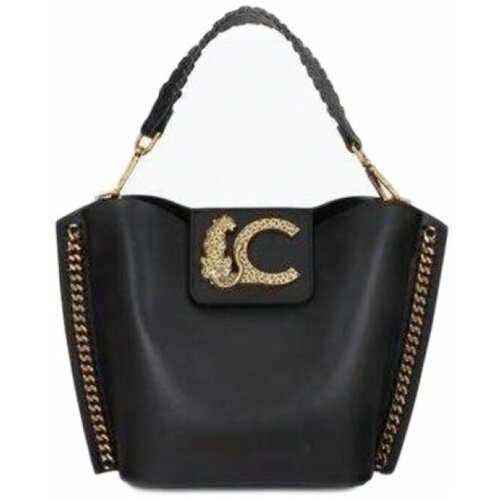 Lola Casademunt Ročne torbice Crossbody Bag With Chain Detail And Leop Črna Slike