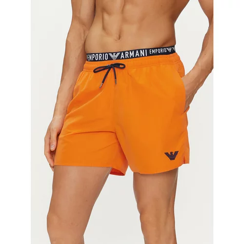 Emporio Armani Underwear Kopalne hlače 211740 4R432 00262 Oranžna Regular Fit