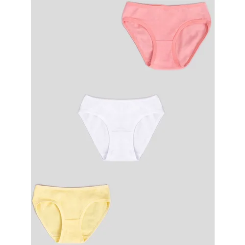 Yoclub Kids's Cotton Girls' Briefs Underwear 3-Pack BMD-0035G-AA30