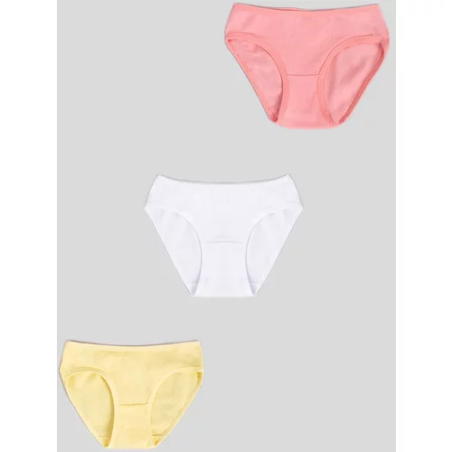Yoclub Kids's Cotton Girls' Briefs Underwear 3-Pack BMD-0035G-AA30