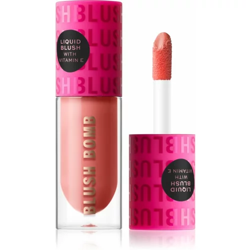 Makeup Revolution Blush Bomb kremasto rdečilo odtenek Glam Orange 4,6 ml
