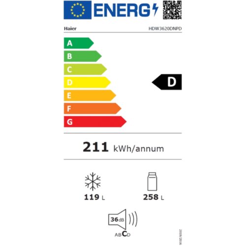 Haier HDW3620DNPD kombinovani frizider haier Slike