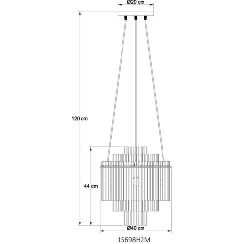 Globo viseča svetilka gorley 40/120 cm E14 Slike
