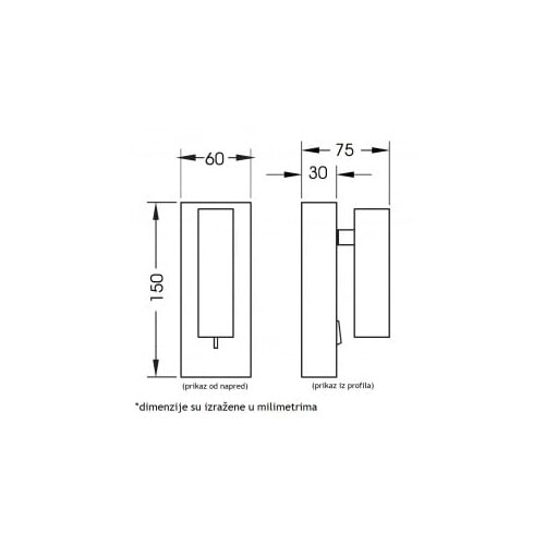 Bb Link led svetiljka JM-063 zidna nikl 3W 3000K Cene
