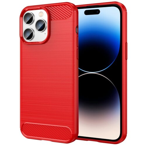  Ovitek za iPhone 14 Pro Max Carbon vzorec, rdeč Cene