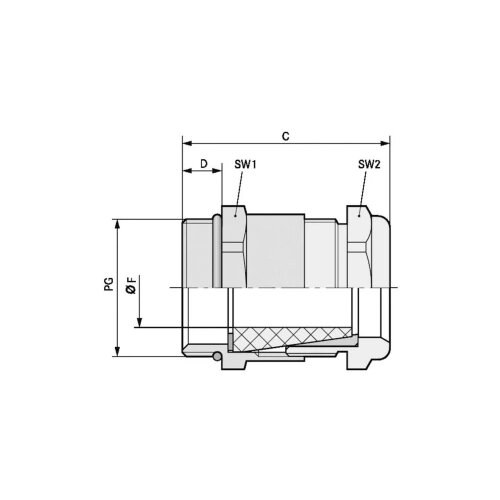  Kabelska uvodnica, mesing prirodne boje LappKabel SKINDICHT SHV PG13,5/13,5/11 25 kom. Slike