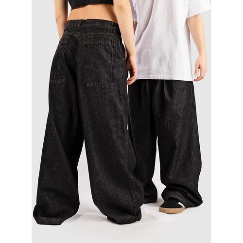 Urban Classics Pleated With Long Pocket Kavbojke black washed Slike