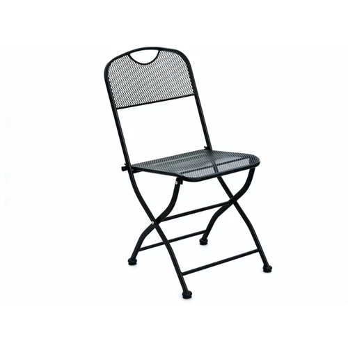 Rojaplast Crna metalna vrtna stolica -