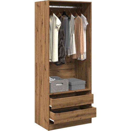 Furnova Garderobna omara artisan hrast 80x50x200 cm inženirski les, (21930201) Cene