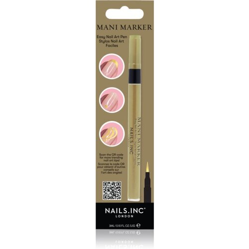 Nails Inc. Mani Marker lak za okrasitev nohtov v aplikacijskem peresu odtenek Sunshine Gold 3 ml Cene