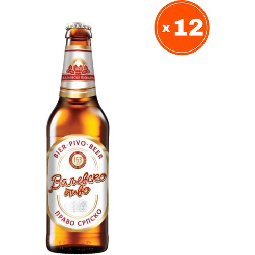 Valjevsko Svetlo pivo, 0.33l, 12 komada Slike