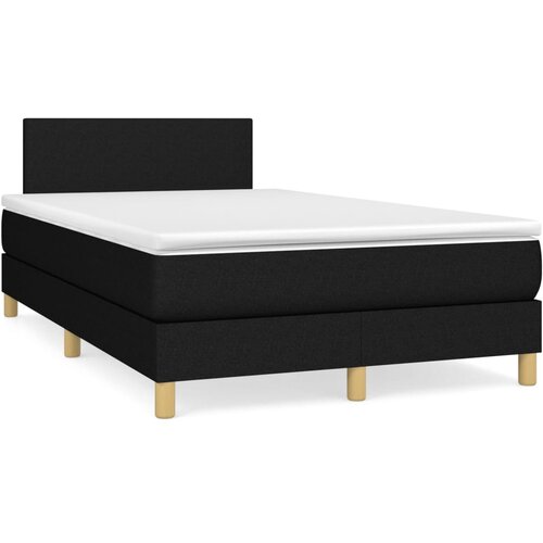  The Living Store Box spring postelja z vzmetnico črna 120x190 cm blago - Box Spring Postelja, (21450723) Cene