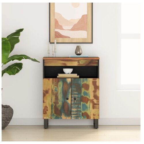 vidaXL Komoda z 2 vrati 60x33x75 cm trden predelan les Cene