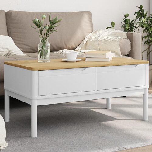  Stolić za kavu FLORO bijeli 99 x 55,5 x 45 cm od borovine Cijene