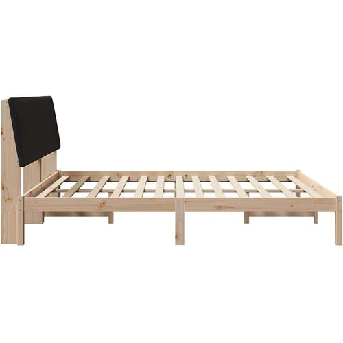  Okvir za krevet s uzglavljem Smeđa 180 x 200 cm tkanina Slike