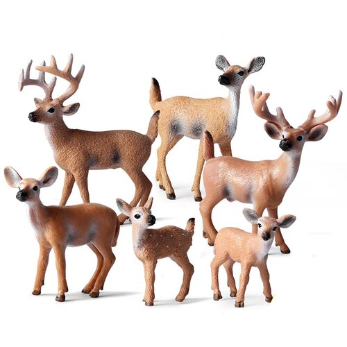 INF Komplet 6 realističnih figur gozdnih živali Set divjih jelenov, (21538367) Cene