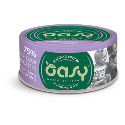 Oasy More Love Kitten pi&scaron;čanec z jajci v juhi, konzerva - 70 g 70 g Cene